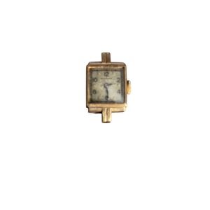 VTG Hamilton Art Deco Square Wristwatch Head 10K Gold Filled Untested 1930s